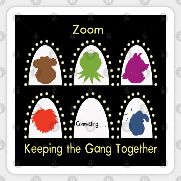 Zoom Muppets Sticker by magicmirror